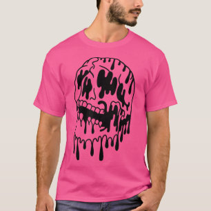 Pastel Gothic Creepy Skull Vaporwave asthetisch Ha T-shirt
