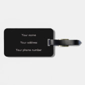 Pastel Gothic Cute Skull Funny Gothic Bagagelabel (Achterkant horizontaal)