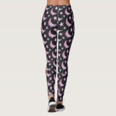 Pastel Gothic Dripping Moon and Stars Leggings (Dos)