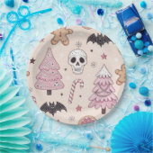 Pastel gothic emo Kerst Papieren Bordje (Feest)