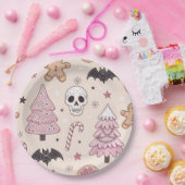 Pastel gothic emo Kerst Papieren Bordje (Feest)