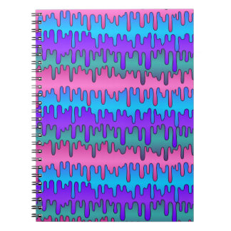 Pastel Gothic Emo Scene Drippy Pattern Notitieboek