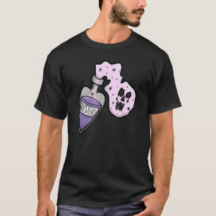 Pastel Gothic Fles van Boy's Tears Spilling Pastel T-shirt