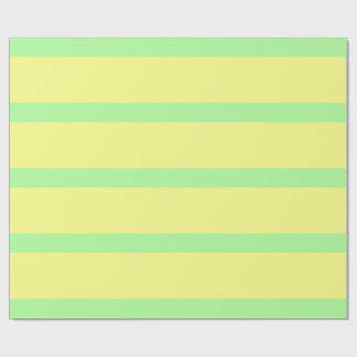 Pastel Gothic Groen en Geel Pencil Stripes Cadeaupapier