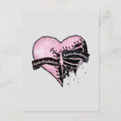 Pastel Gothic Heart | Emotioneel en onbeweeglijk Briefkaart (Voorkant)