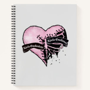 Pastel Gothic Heart   Emotioneel en onbeweeglijk Notitieboek