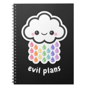 Pastel Gothic Kawaii Cloud Evil Plans Notitieboek
