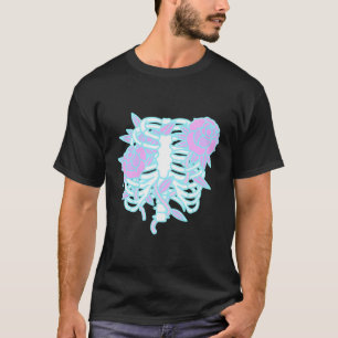Pastel Gothic Ribcage Kawaii Gothic Skelet Alt Emo T-shirt