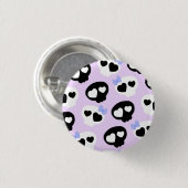 Pastel Gothic Skulls Ronde Button 3,2 Cm (Voorkant /achterkant)