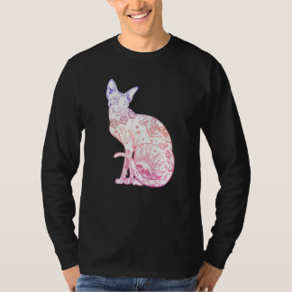 Pastel Gothic Sphynx Cat Kitten Wicca Witch Tattoo T-shirt