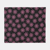 Pastel Gothic Spider Web Roze Fleece Deken (Voorkant (Horizontaal))