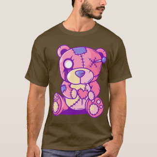 Pastel Gothic Teddy Bear Japans Anime Kawaii T-shirt
