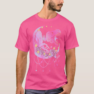 Pastel Gothic Trex Crescent Kawaii Moon Aesthetic T-shirt