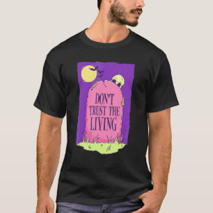 Pastel Gothic Vertrouw niet op het levende skelet T-shirt