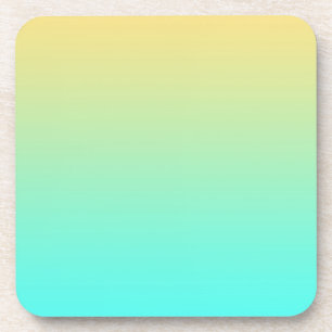 Pastel Gradiënt Achtergrond Turquoise Geel Drankjes Onderzetter