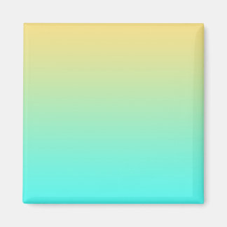 Pastel gradiënt Achtergrond Turquoise Yellow Magneet