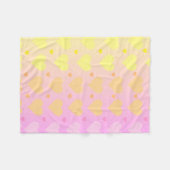 pastel gradient heart blanket fleece deken (Voorkant (Horizontaal))