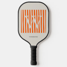Pastel Gradient Initial Custom Pickleball Paddle