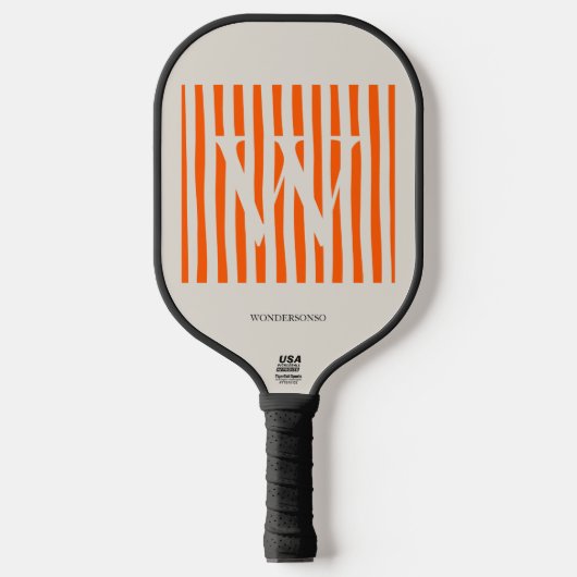 Pastel Gradiënt Initialen Aangepast Pickleball Paddle (Voorkant)