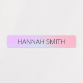 Pastel Gradient Kids Waterproof Nom Étiquettes (Design 2)