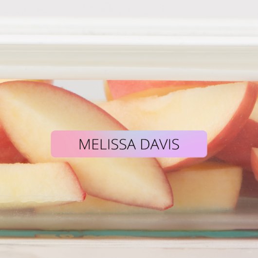 Pastel gradiënt Kinder waterdichte naamlabels Labels (Aangebracht)