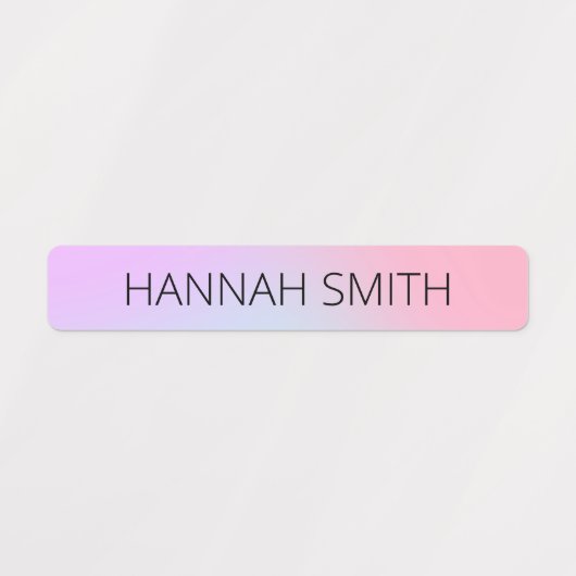 Pastel gradiënt Kinder waterdichte naamlabels Labels (Design 2)