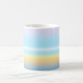 Pastel gradiënt multicolor gestreepte koffiemok (Center)