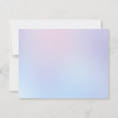 Pastel Gradient Ombre Modern briefpapier Note Kaar Notitiekaartje (Achterkant)
