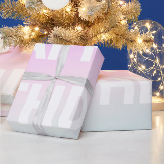 Pastel Gradiënt Speelse Moeder Verjaardagsmok Cadeaupapier