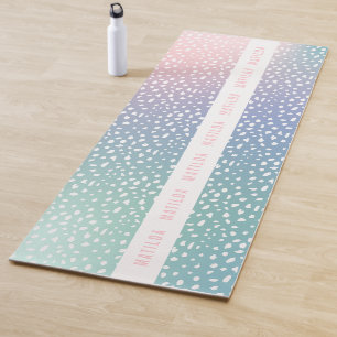 Pastel gradient + spot met streep gepersonaliseerd yogamat