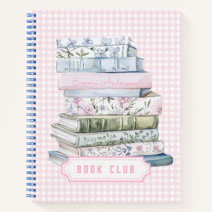 Pastel Grandmillennial Boekclub Notitieboek