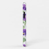 Pastel Graphic Paarse Pansies Telefoon Case (Achterkant/rechts)