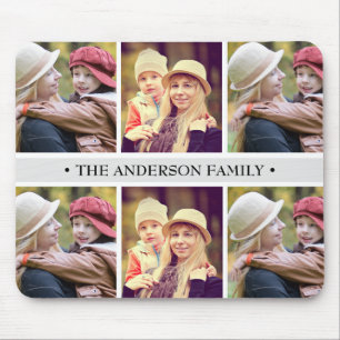 Pastel Gray 6 Foto Collage Aangepast Muismat