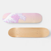 Pastel Great Wave van Kanagawa Skateboard (Horizontaal)