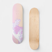 Pastel Great Wave van Kanagawa Skateboard (Voorkant)