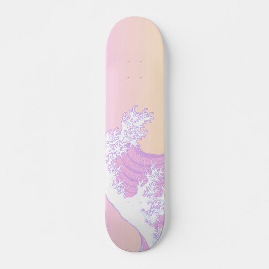 Pastel Great Wave van Kanagawa Skateboard (Voorkant)