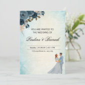 Pastel Green Faire-part de mariage (Debout devant)