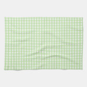 Pastel Green Gingham Pattern Towel Theedoek (Horizontaal)