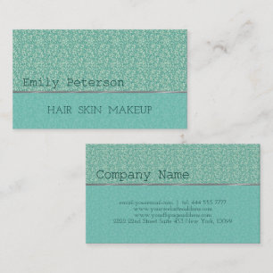 Pastel Green Glitter Pattern Visitekaartje