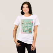 Pastel green mom of the Future CEO T-Shirt (Voorkant volledig)