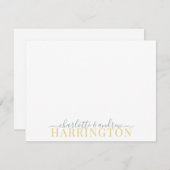 Pastel Green Mustard Notitiekaartje (Voorkant / Achterkant)