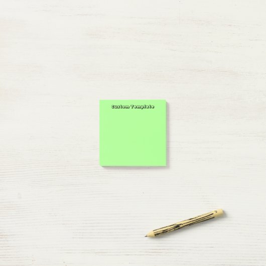 Pastel Green Post-it® Notes (Op bureau)