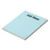 Pastel Green Unieke Gepersonaliseerde Leraar Gesch Notitieblok (Gedraaid)