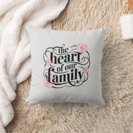 Pastel Grey Hartelijke Familie Quote Kussen