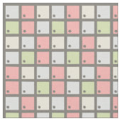 Pastel Grid Patterned Fabric Stof (Close Up)
