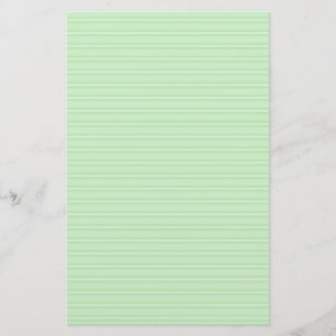 Pastel groen en wit gestreept briefpapier