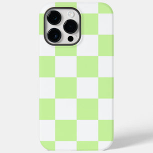 Pastel groen geruit gingham patroon Case-Mate iPhone 14 pro max hoesje