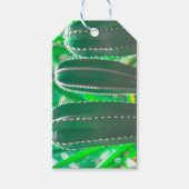 Pastel Groene cactus plant bladeren Cadeaulabel (Voorkant)