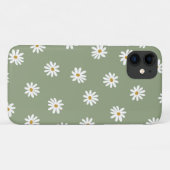 Pastel Groene Daisy Bloem Case-Mate iPhone Case (Achterkant (horizontaal))