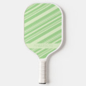 Pastel Groene Olijfgroene Elegant Chic Custom Name Pickleball Paddle (Achterkant)